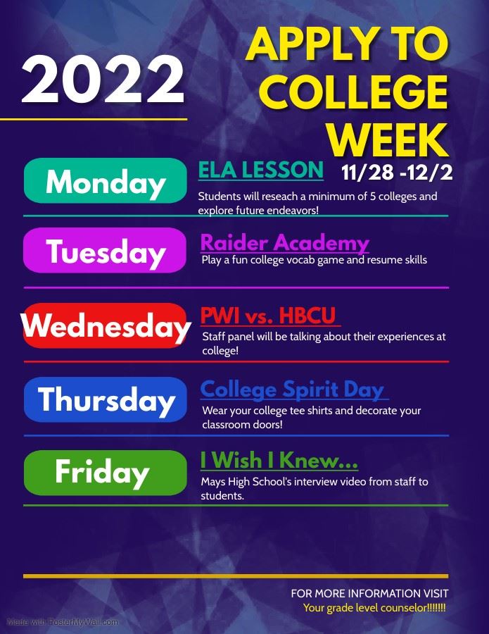 Apply to College Week